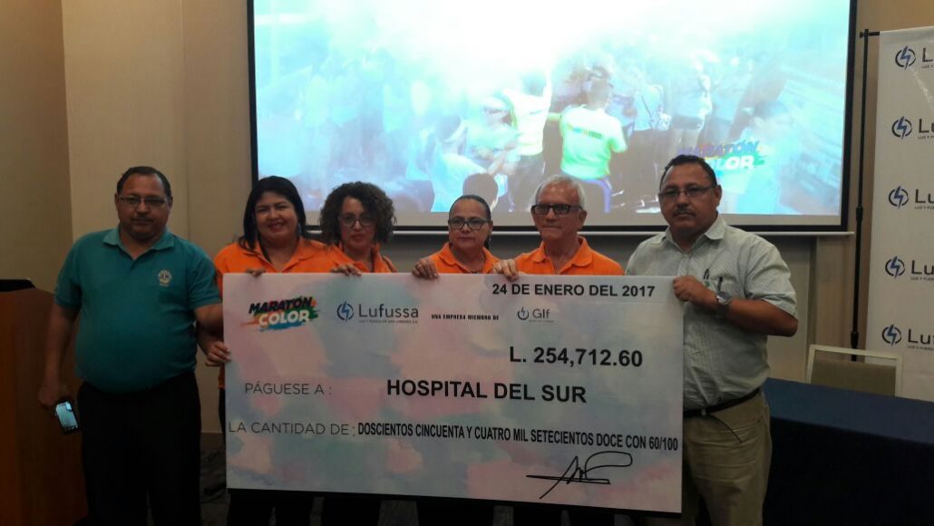 Lufussa entrega donativo al Hospital del Sur