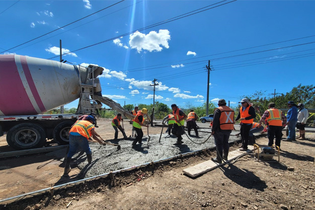 _0000_Significativos avances presenta proyecto de pavimentación en la comunidad de Agua Caliente, Choluteca